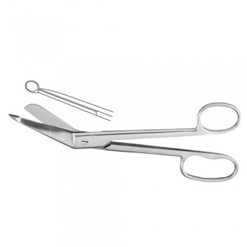 Lister Bandage Scissor One Large Ring Stainless Steel, 18.5 cm - 7 1/4"